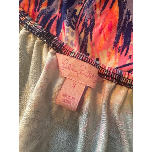 Lilly Pultizer Lana Off Shoulder Size Small EUC Romper Shorts - Picture 3 of 10